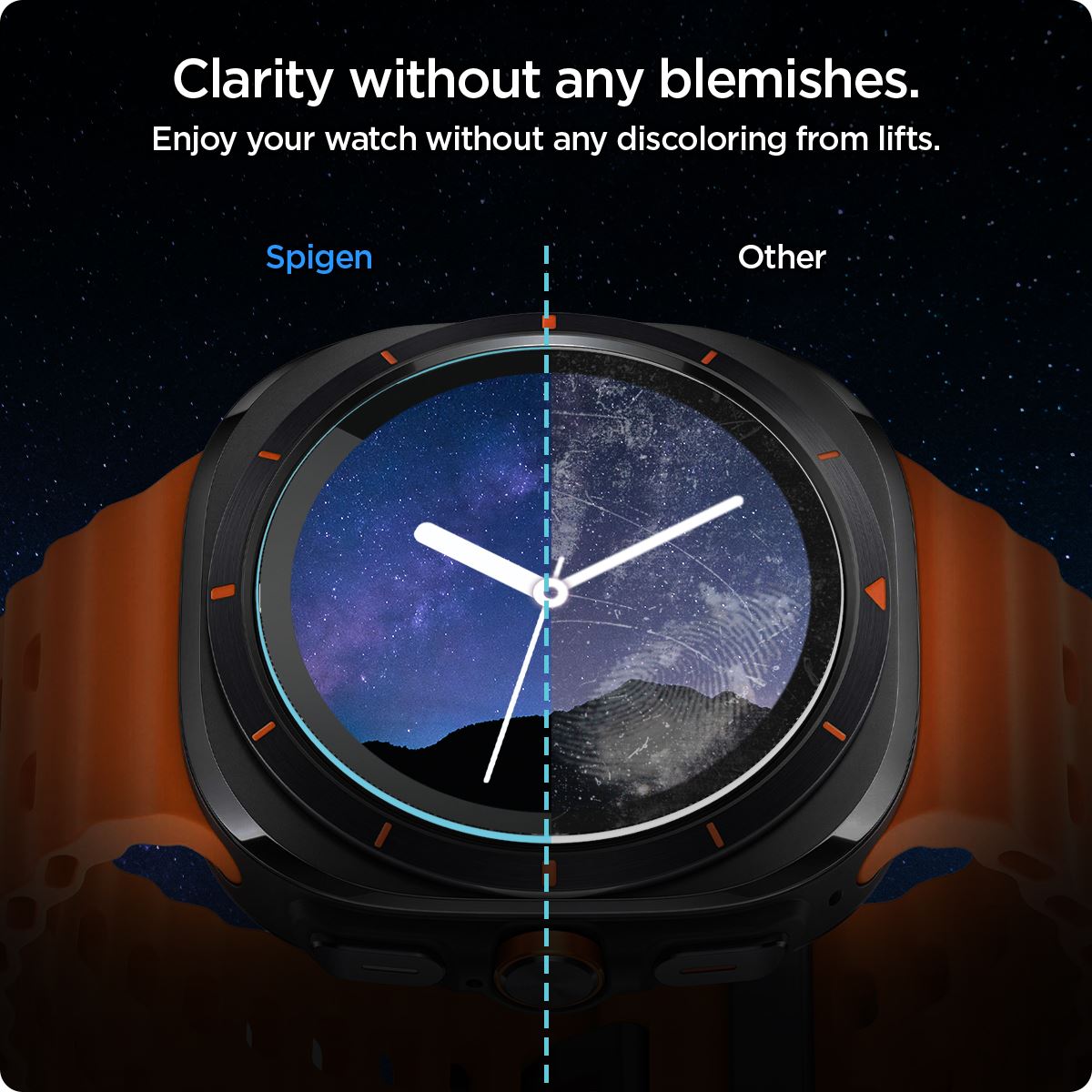 Spigen Glass tR EZ Fit 2 Pack , transparency - Samsung Galaxy Watch Ultra (11)
