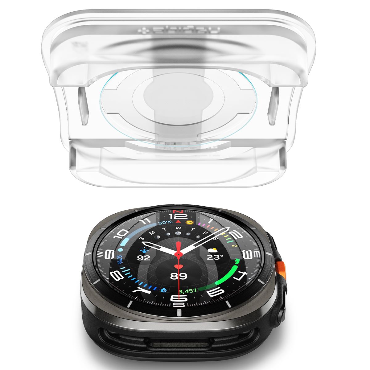 Spigen Glass tR EZ Fit 2 Pack , transparency - Samsung Galaxy Watch Ultra (4)