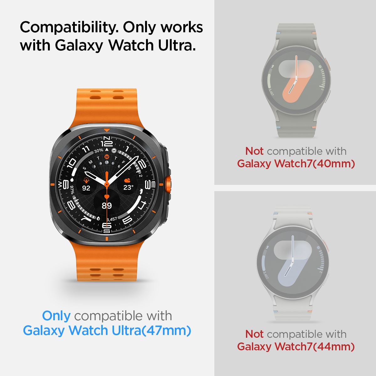 Spigen Glass tR EZ Fit 2 Pack , transparency - Samsung Galaxy Watch Ultra (6)