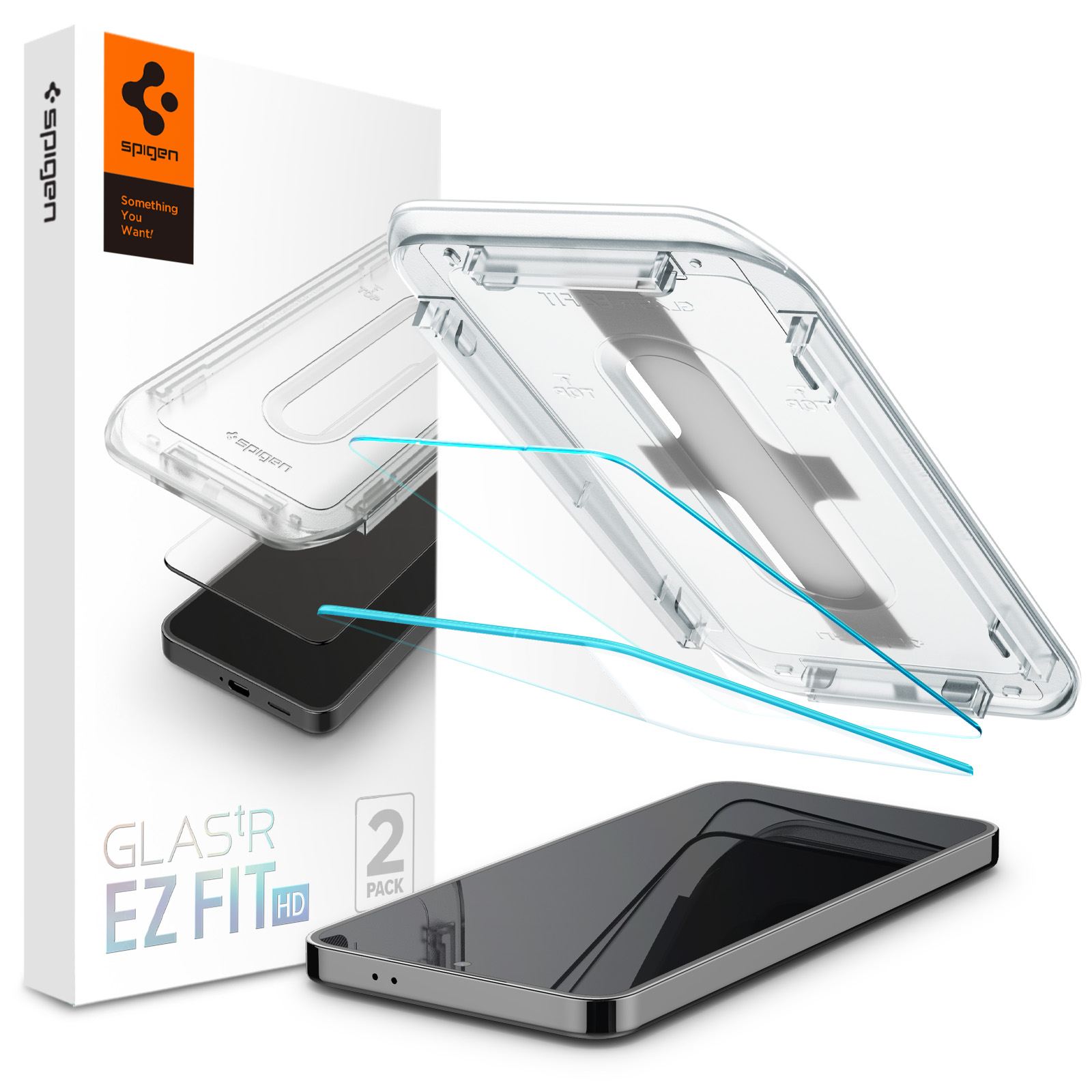 Spigen Glass tR EZ Fit HD Transparency 2 Pack - Samsung Galaxy S25/S24