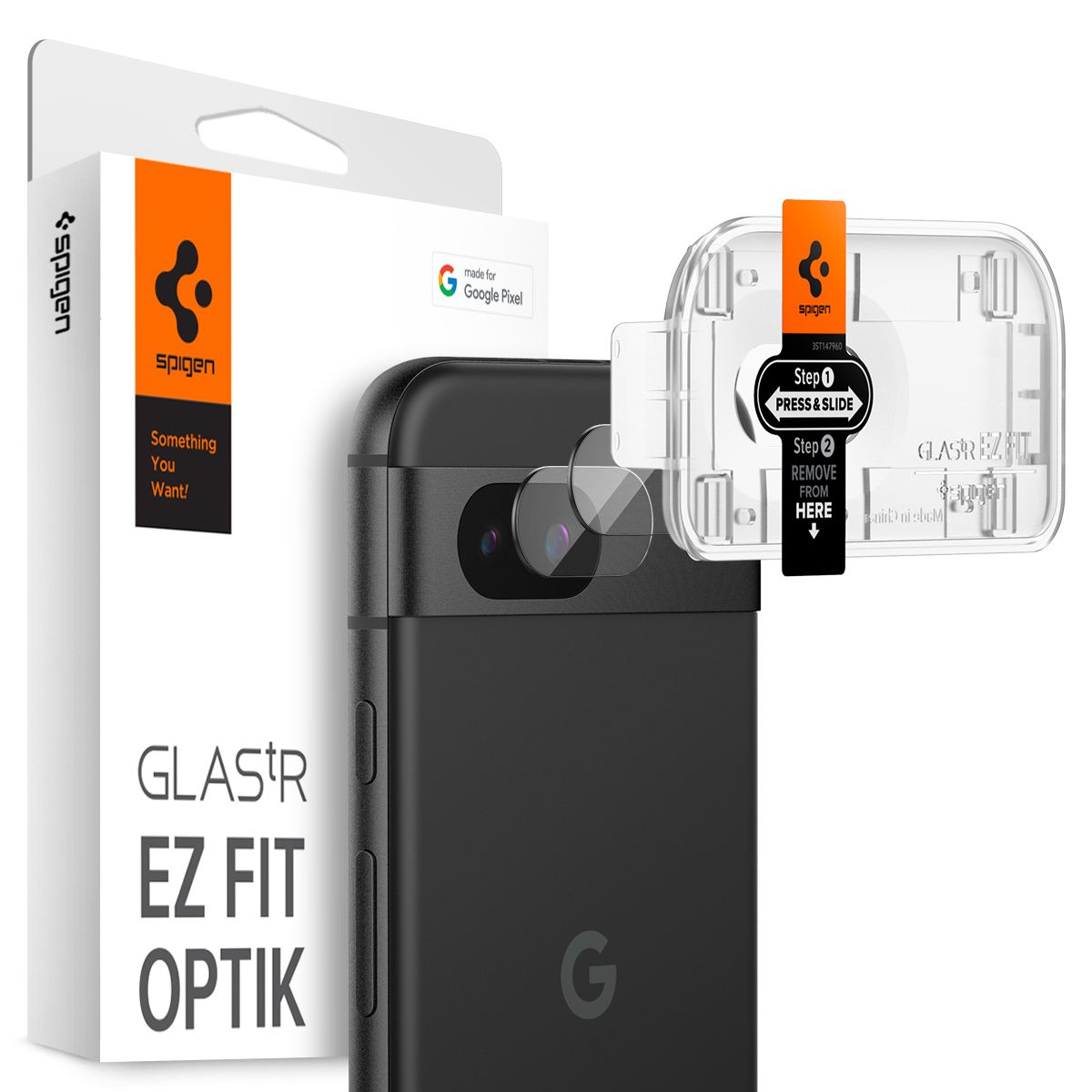 Spigen Glass tR EZ Fit Optik 2 Pack, crystal clear - Google Pixel 8a (1)