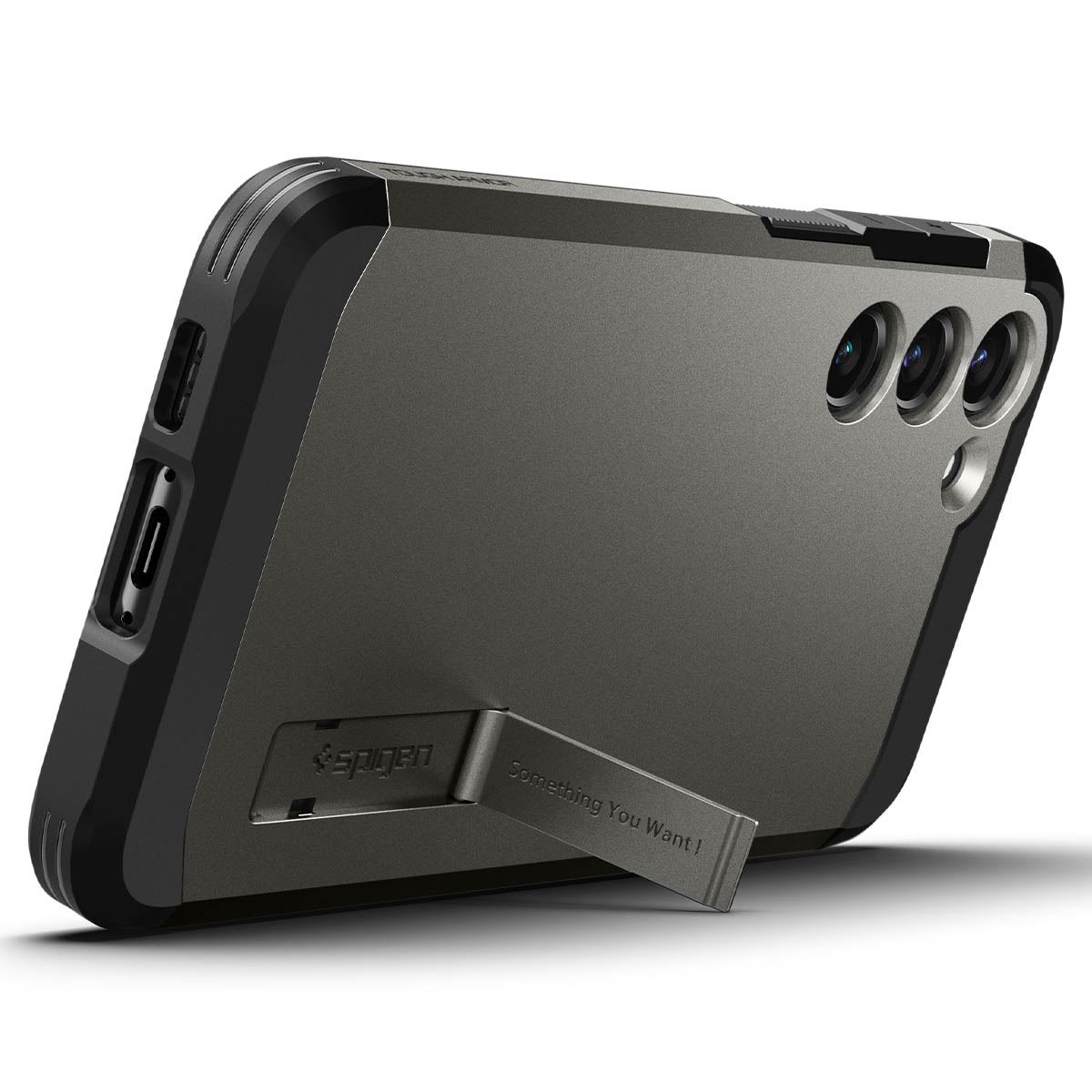 Spigen Tough Armor, gunmetal - Samsung Galaxy S23 (12)