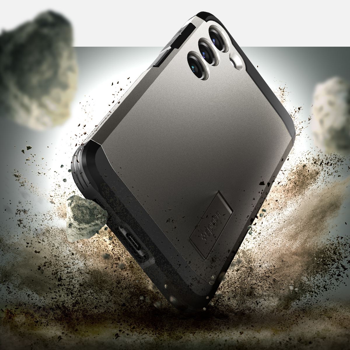 Spigen Tough Armor, gunmetal - Samsung Galaxy S23 (14)