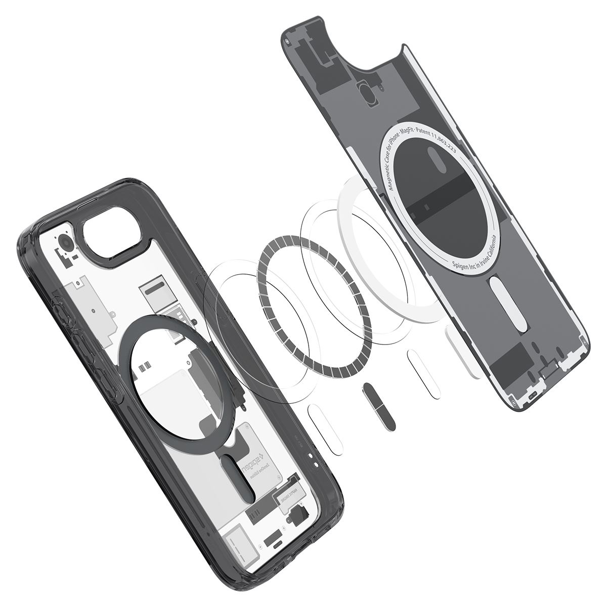 Spigen Ultra Hybrid MagSafe, zero one black - iPhone 16e (10)