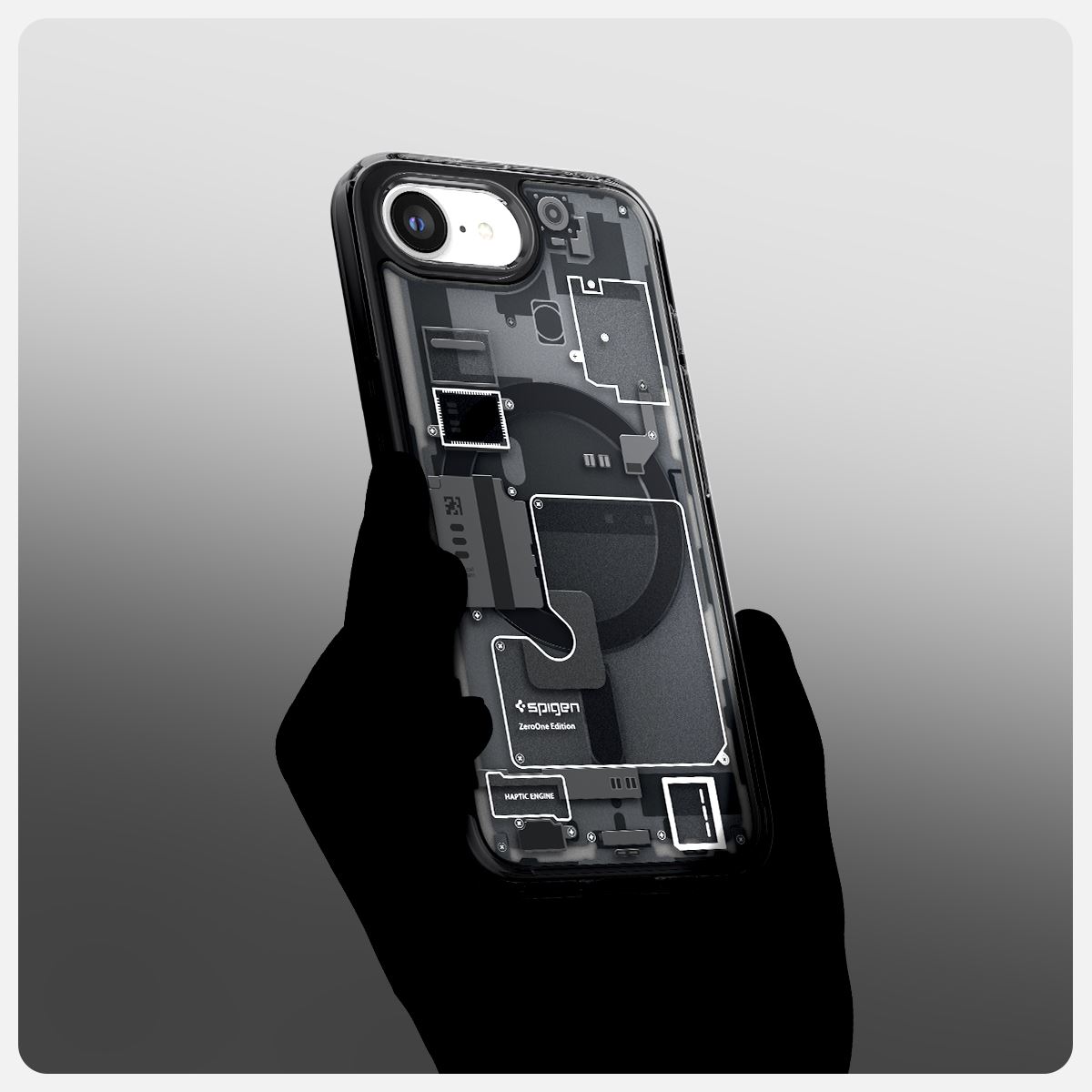 Spigen Ultra Hybrid MagSafe, zero one black - iPhone 16e (13)
