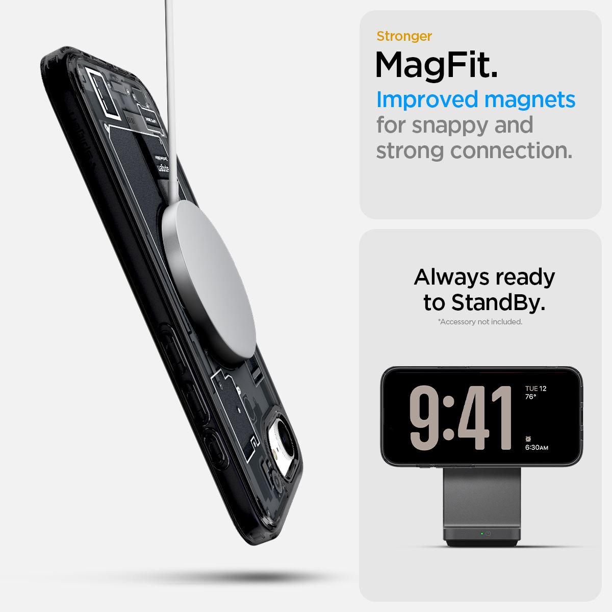 Spigen Ultra Hybrid MagSafe, zero one black - iPhone 16e (15)