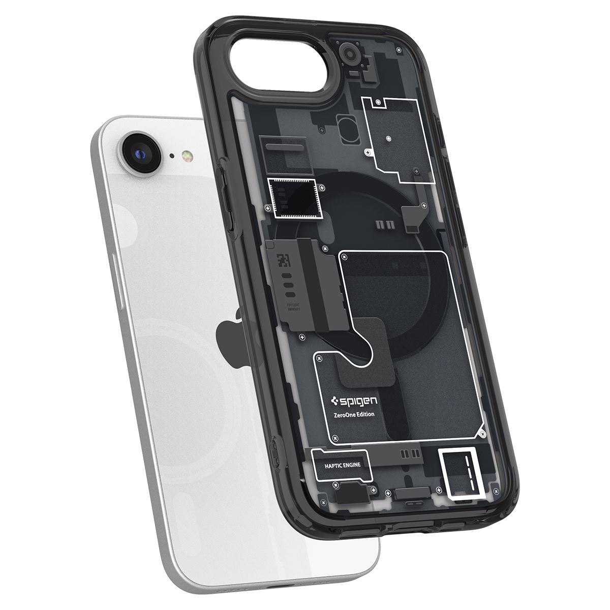 Spigen Ultra Hybrid MagSafe, zero one black - iPhone 16e (7)