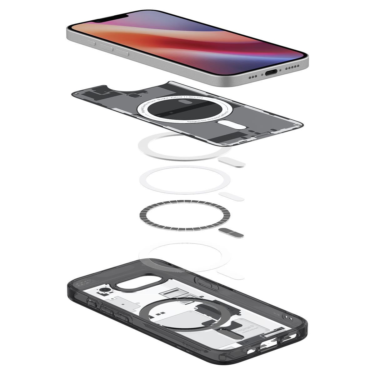 Spigen Ultra Hybrid MagSafe, zero one black - iPhone 16e (9)