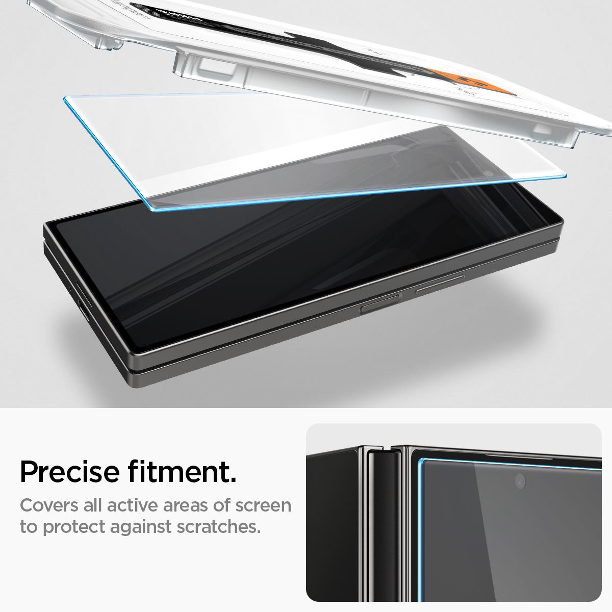 Spigen Glass tR EZ Fit Cover 2 Pack - Samsung Galaxy Z Fold6 (10)