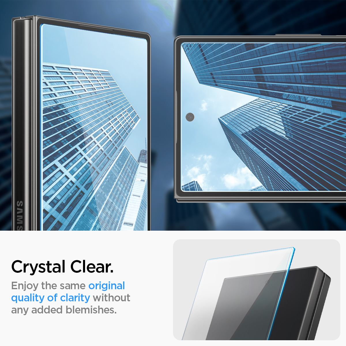 Spigen Glass tR EZ Fit Cover 2 Pack - Samsung Galaxy Z Fold6 (11)