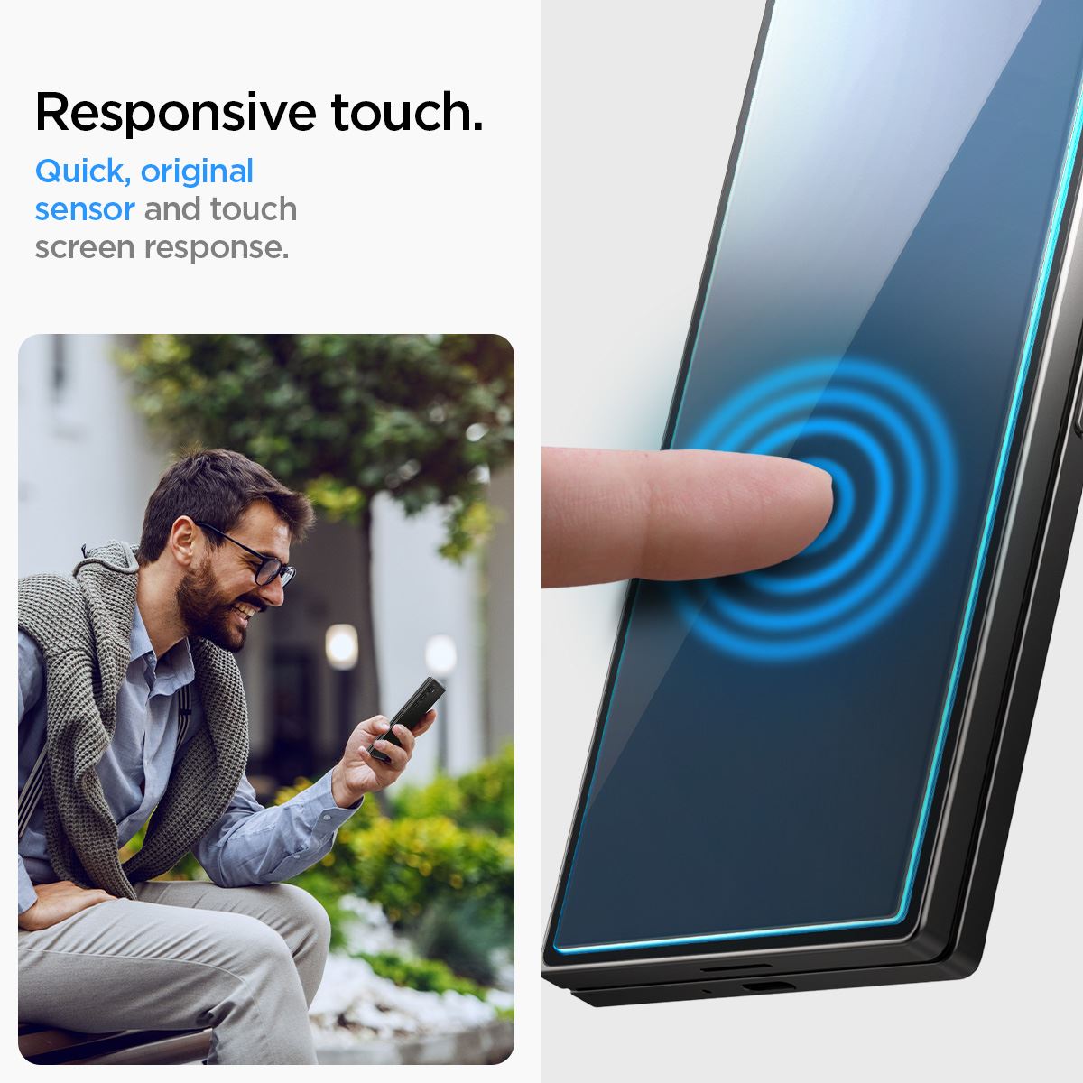 Spigen Glass tR EZ Fit Cover 2 Pack - Samsung Galaxy Z Fold6 (12)