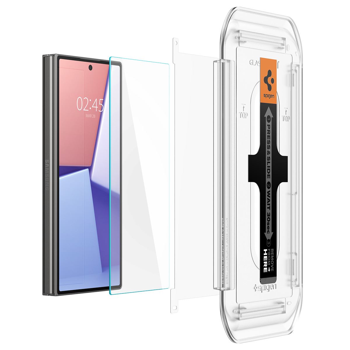 Spigen Glass tR EZ Fit Cover 2 Pack - Samsung Galaxy Z Fold6 (7)