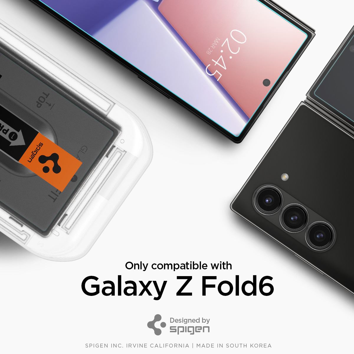 Spigen Glass tR EZ Fit Cover 2 Pack - Samsung Galaxy Z Fold6 (8)