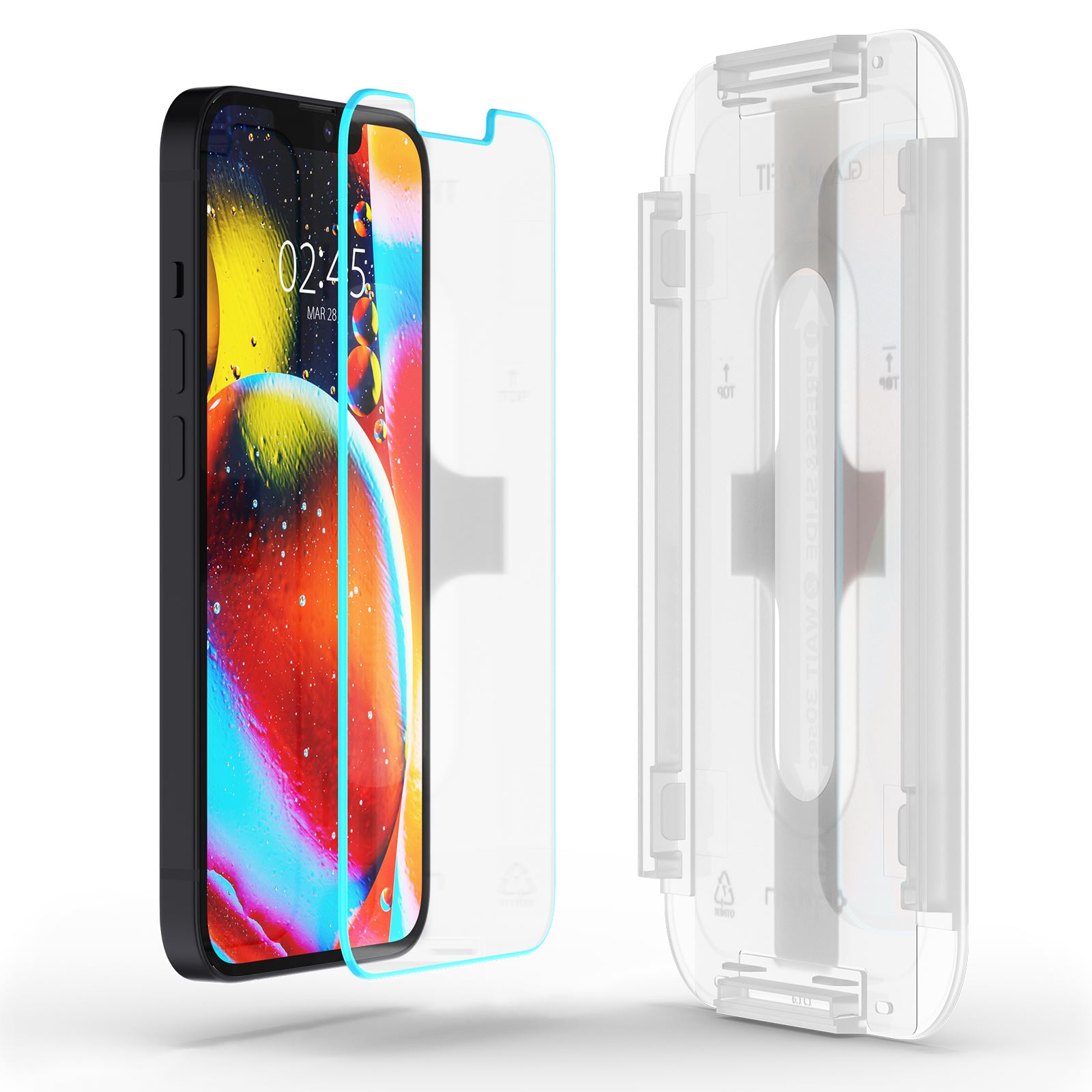 Spigen tR EZ Fit, transparency sensor open 2 Pack - iPhone 13 mini (2)