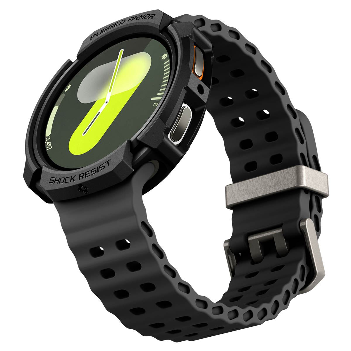 Spigen Rugged Armor, matte black - Samsung Galaxy Watch 8 (40mm) (9)