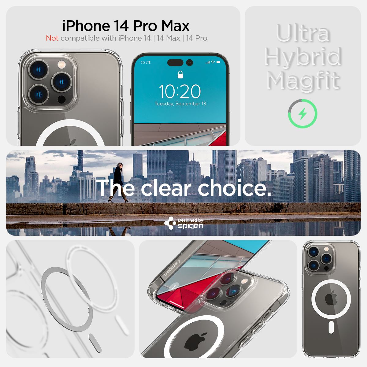 Spigen Ultra Hybrid MagSafe, white - iPhone 14 Pro Max (10)