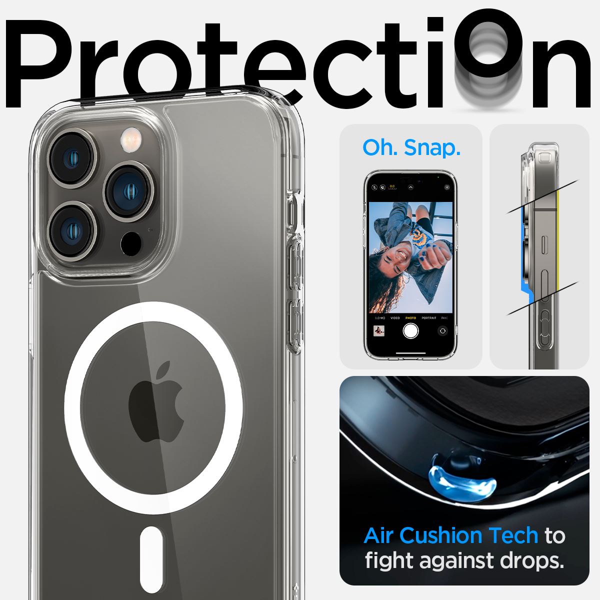 Spigen Ultra Hybrid MagSafe, white - iPhone 14 Pro Max (13)
