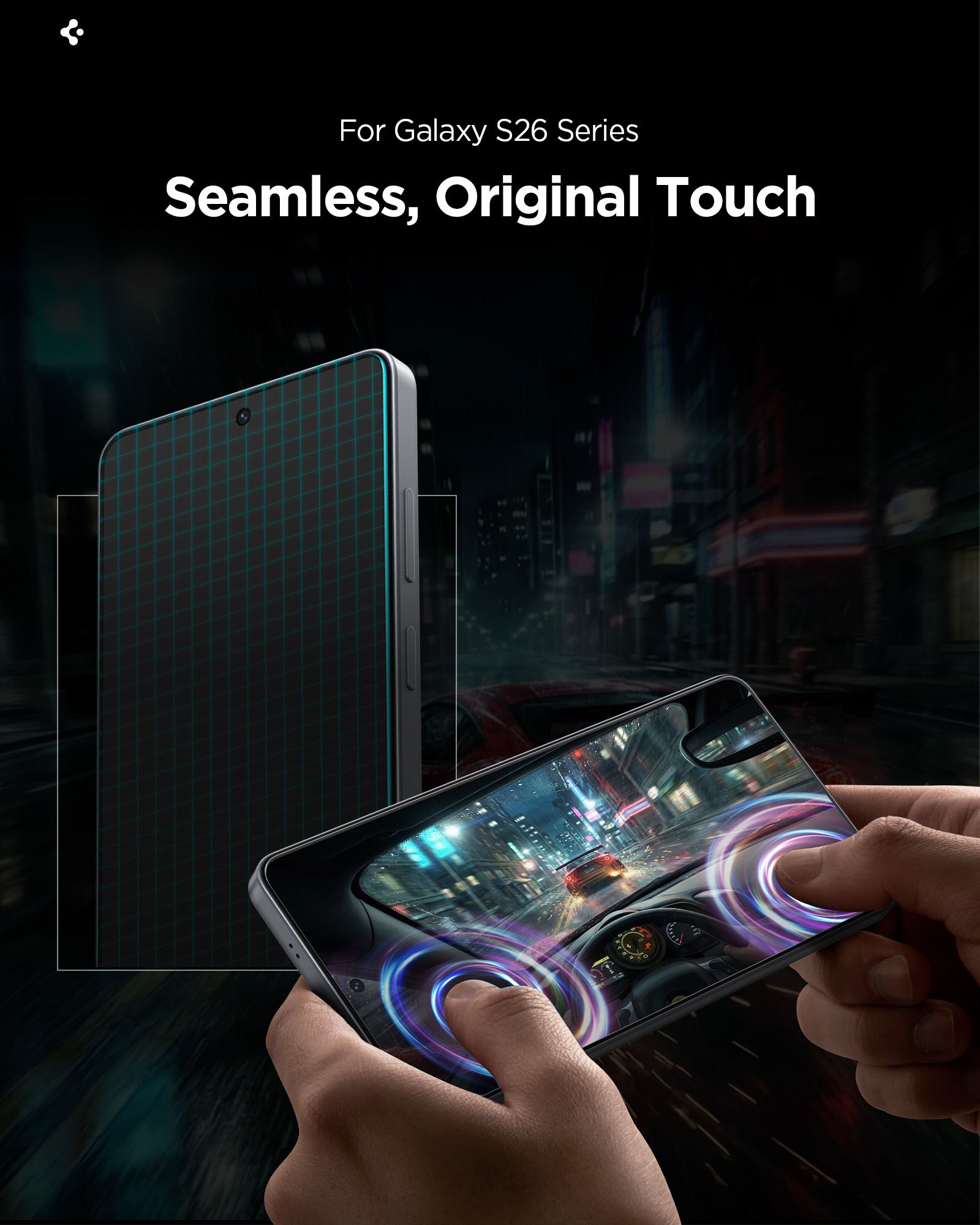 Spigen Glass tR EZ Fit Pro HD 2 Pack, transparency - Samsung Galaxy S26 Ultra (17)