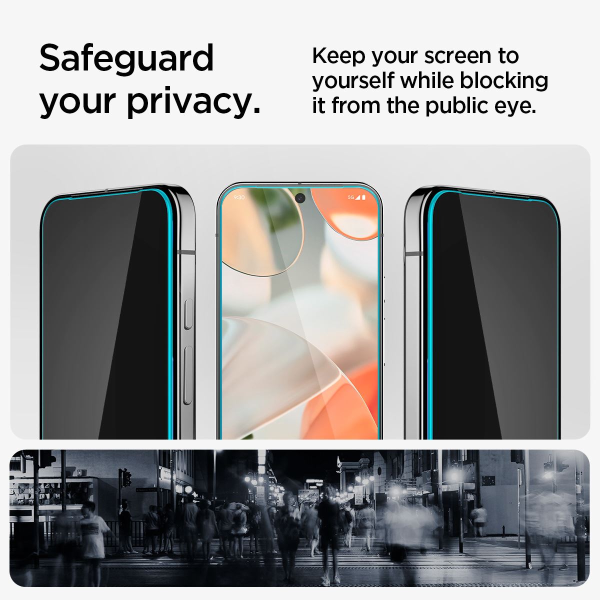 Spigen Glass tR EZ Fit (Privacy) 2 Pack - Google Pixel 9 Pro/9 (10)