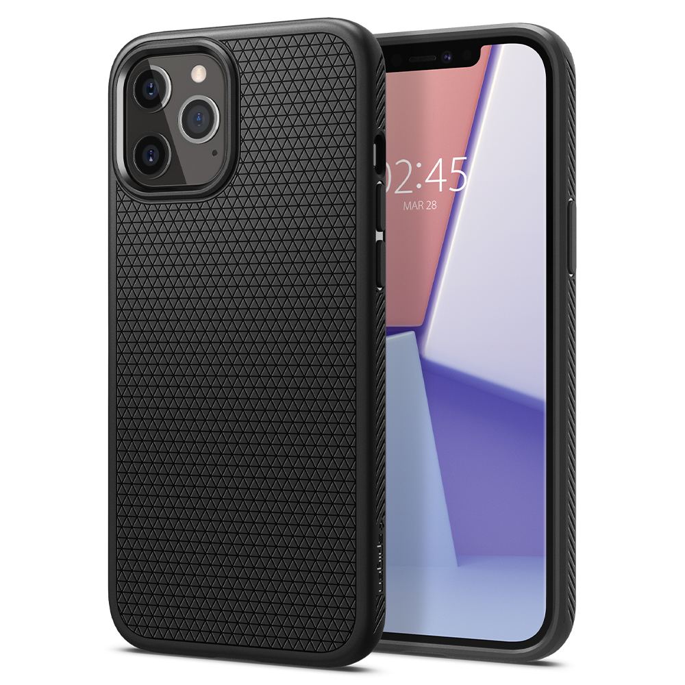 Spigen Liquid Air, black - iPhone 12/Pro (1)