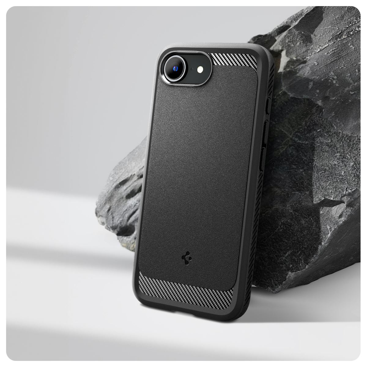 Spigen Rugged Armor MagSafe, matte black - iPhone 16e (13)