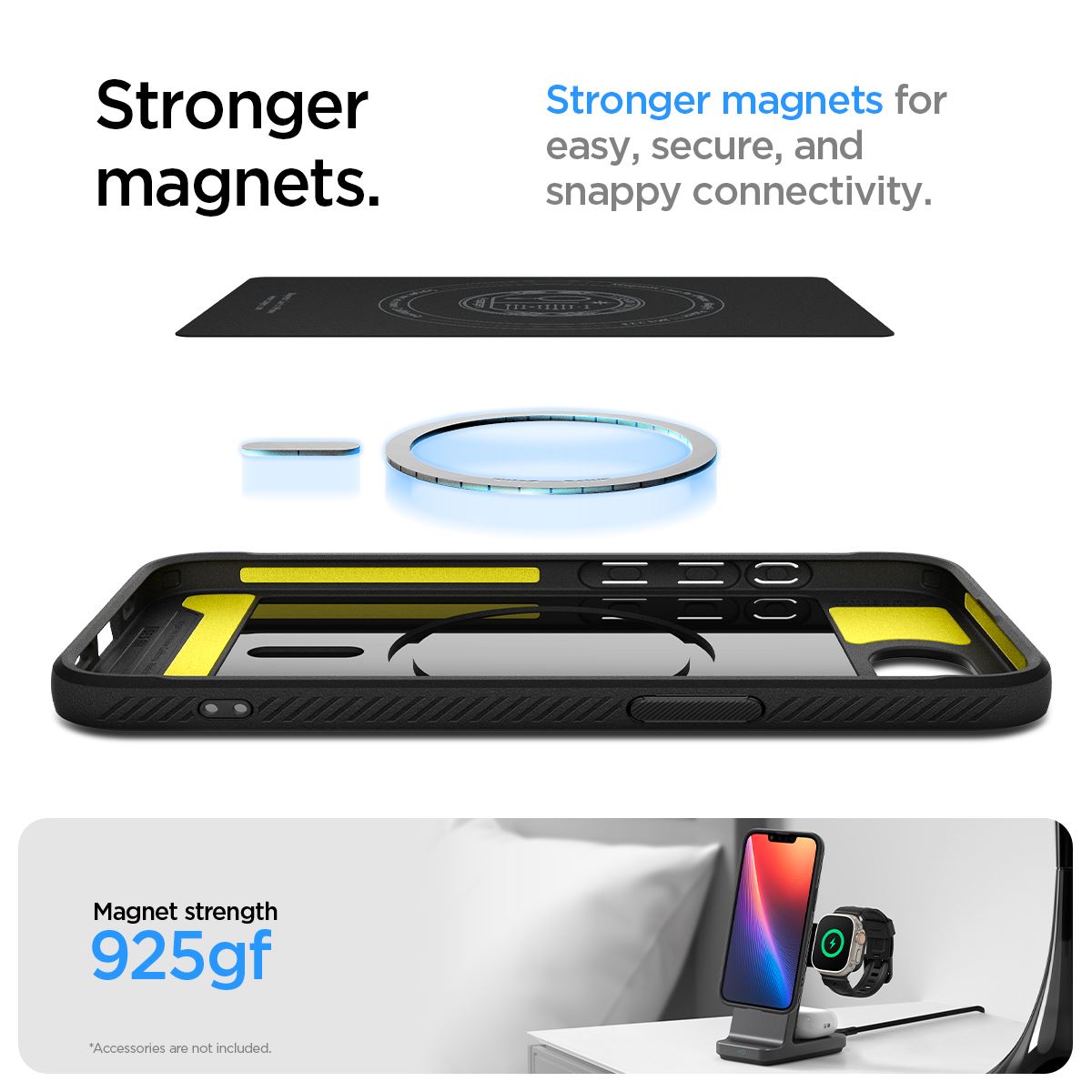 Spigen Rugged Armor MagSafe, matte black - iPhone 16e (16)