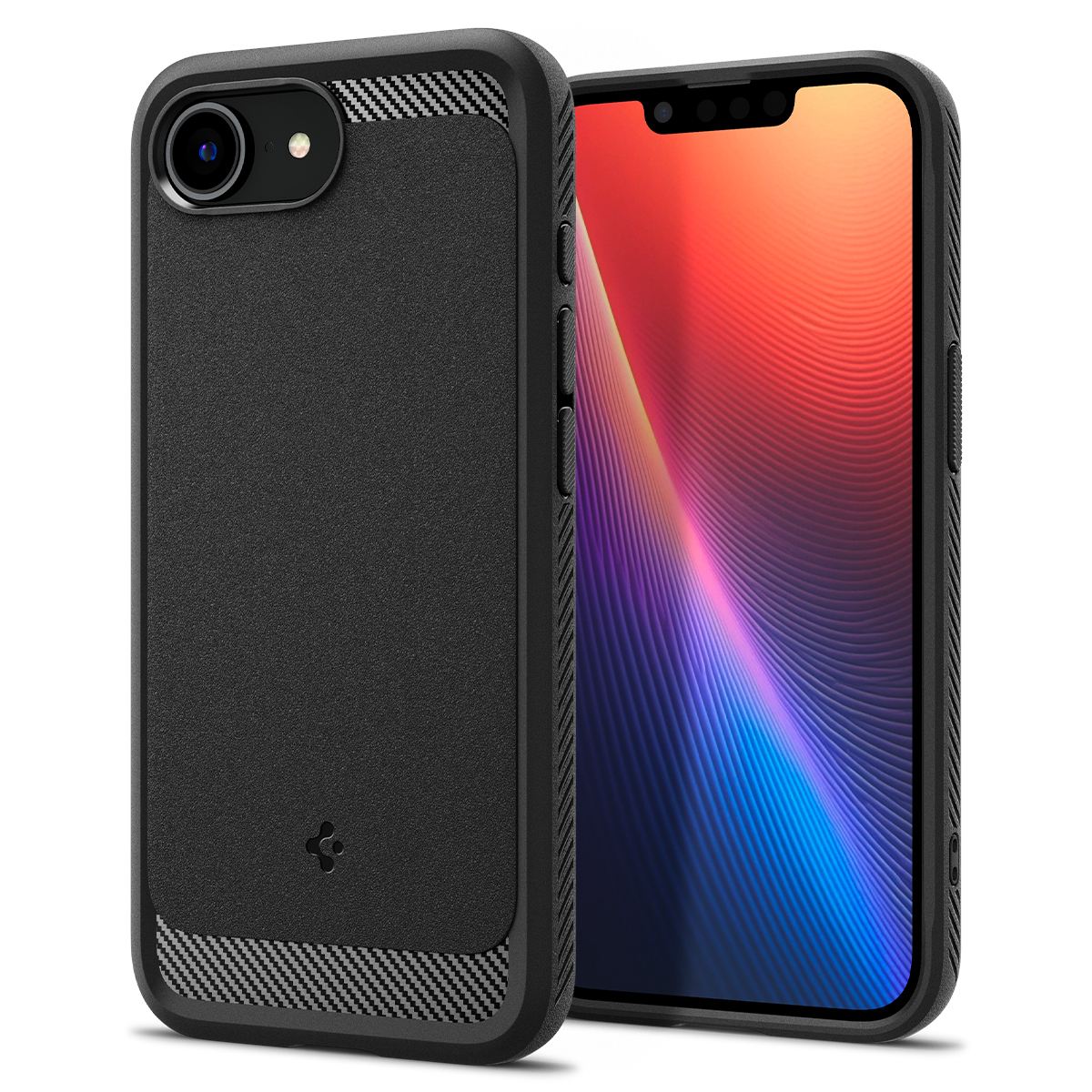Spigen Rugged Armor MagSafe, matte black - iPhone 16e