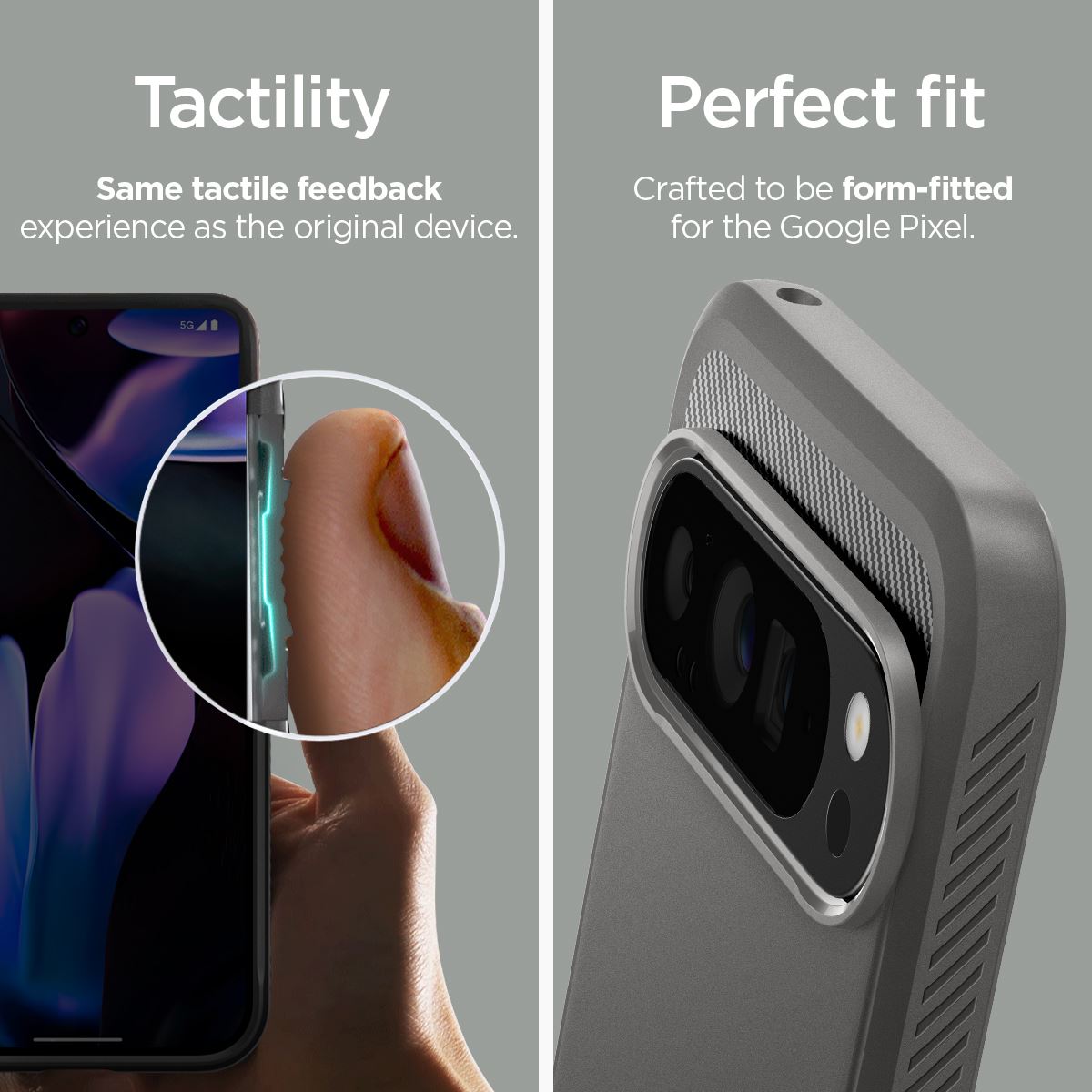 Spigen Rugged Armor, marble gray - Google Pixel 9 Pro XL (15)