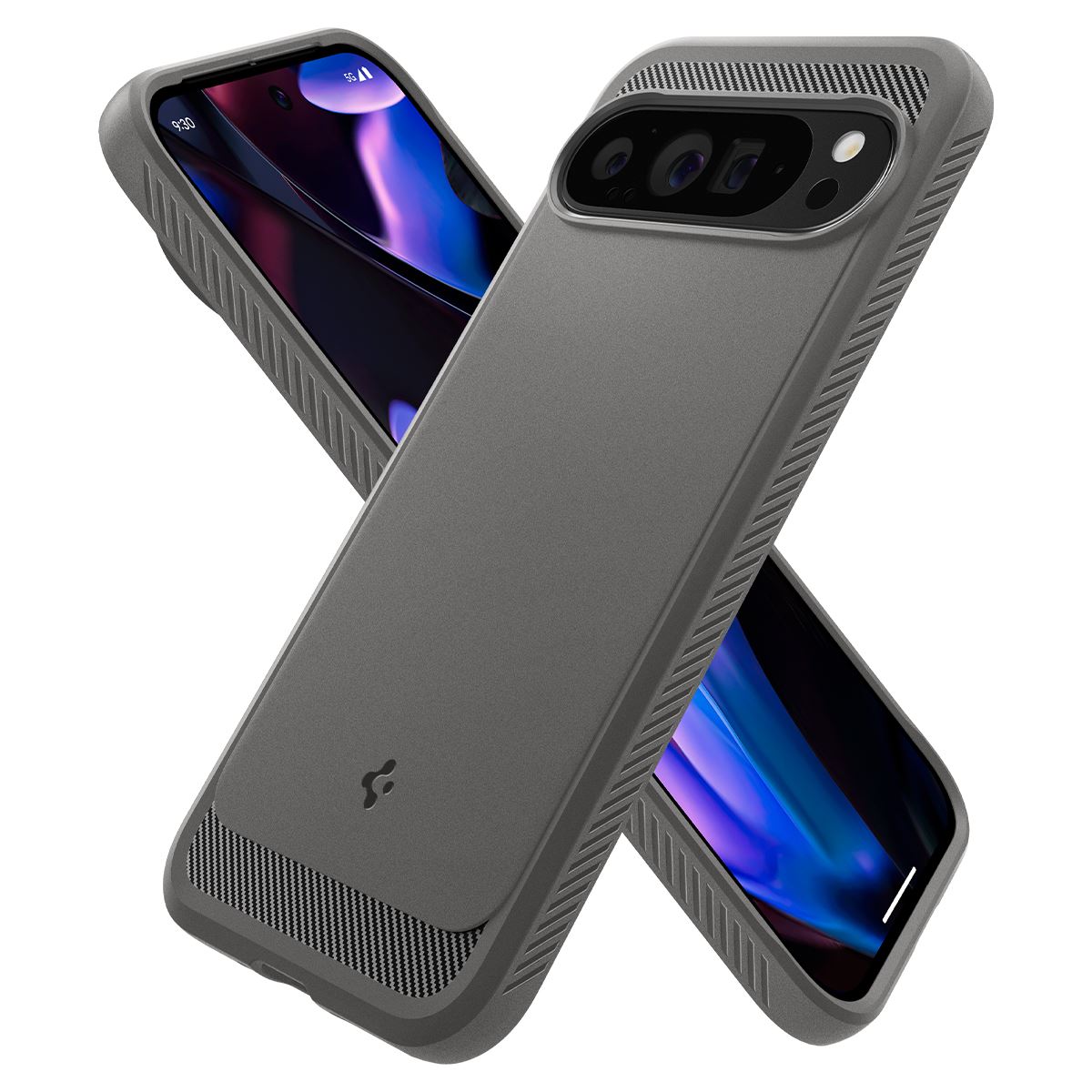 Spigen Rugged Armor, marble gray - Google Pixel 9 Pro XL (6)
