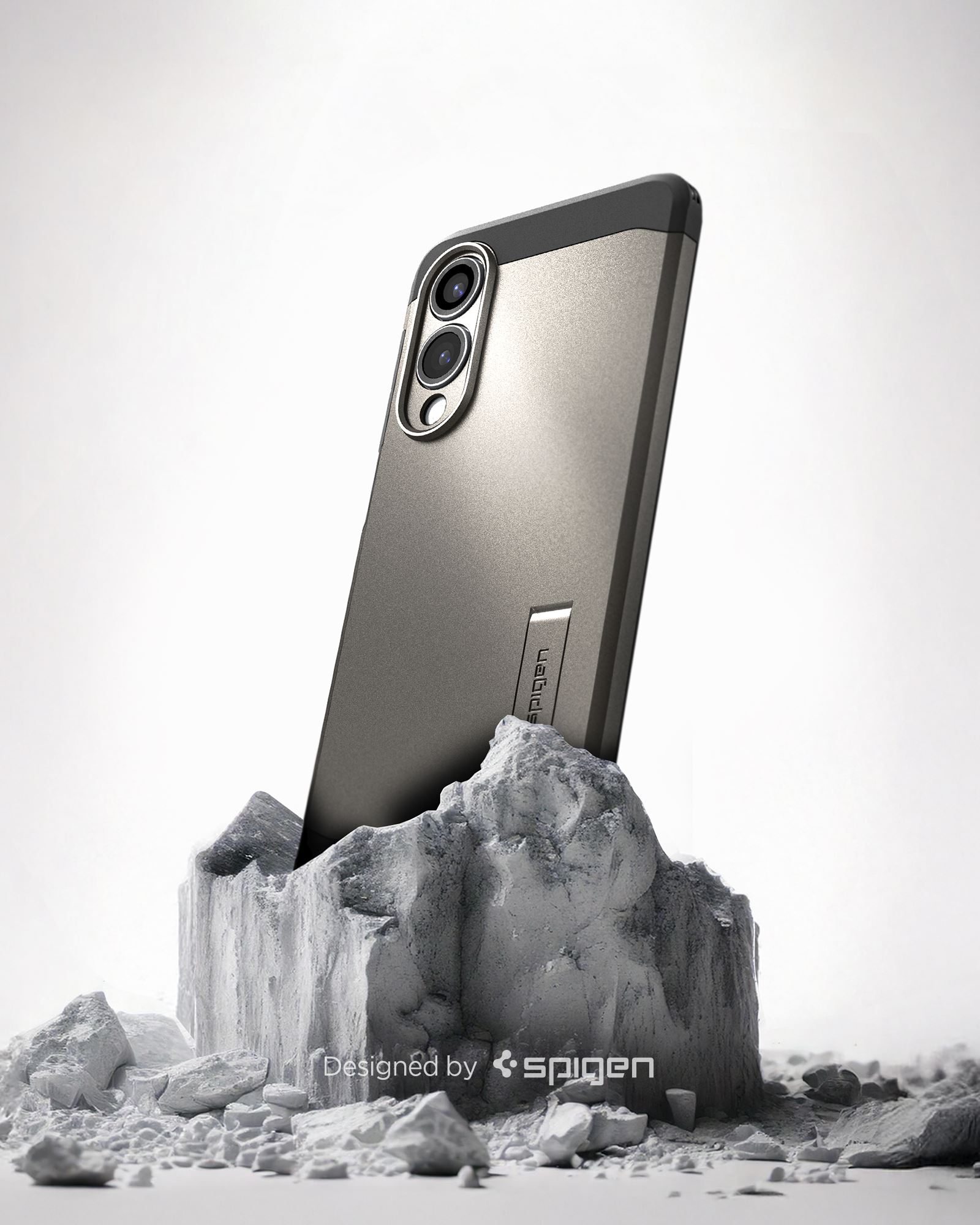 Spigen Tough Armor MagSafe, gunmetal - Samsung Galaxy S25 Edge (11)
