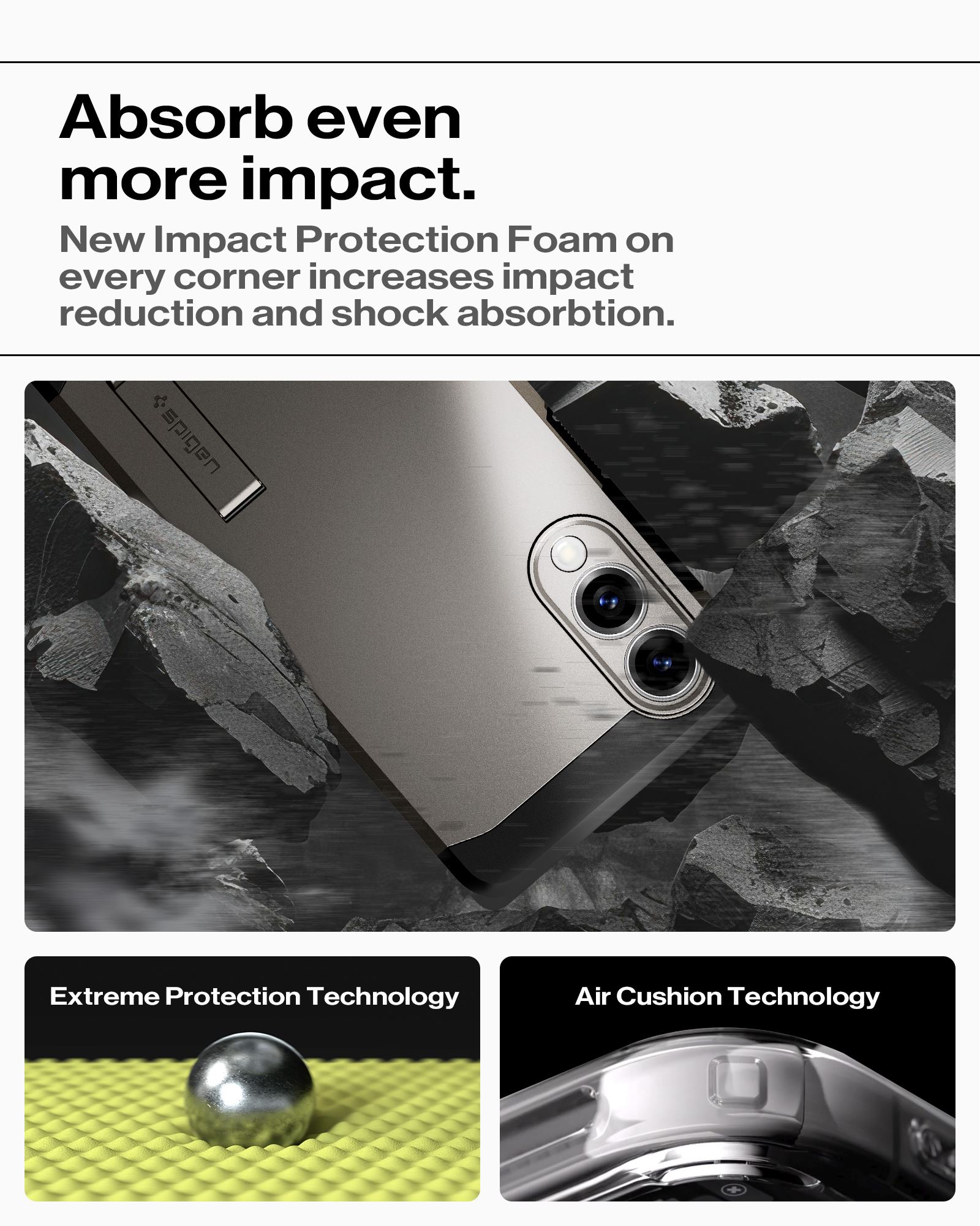 Spigen Tough Armor MagSafe, gunmetal - Samsung Galaxy S25 Edge (13)