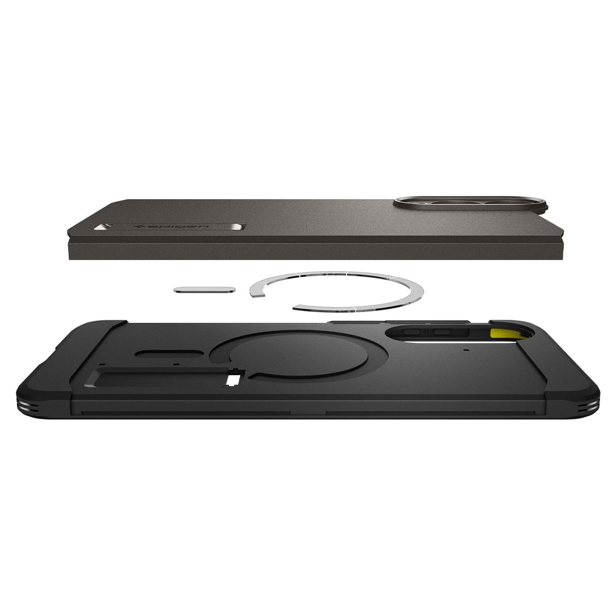 Spigen Tough Armor MagSafe, gunmetal - Samsung Galaxy S25 Edge (8)
