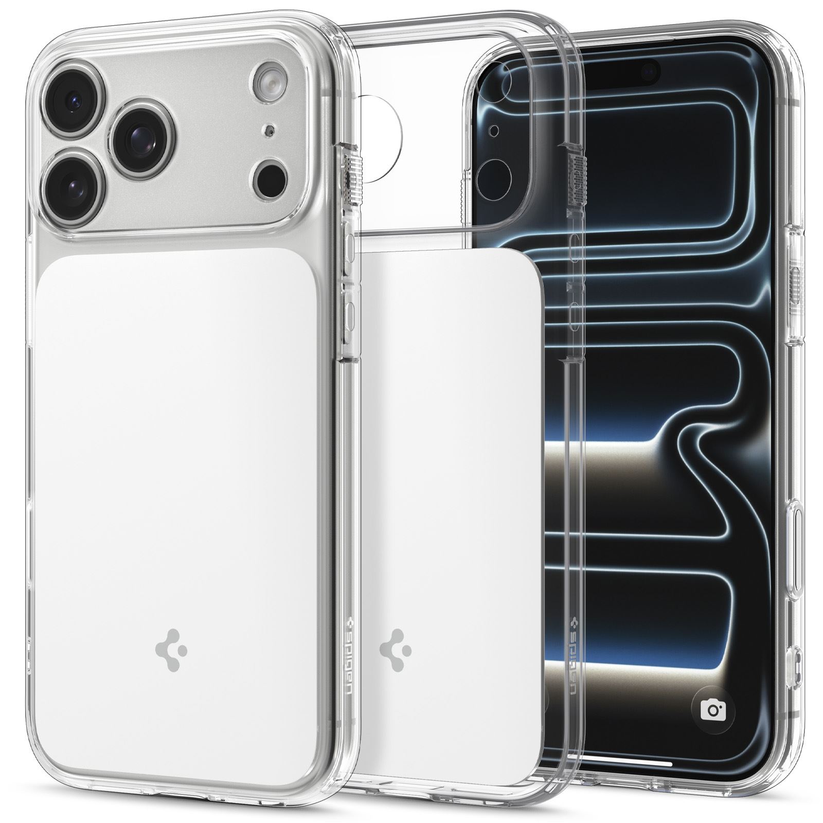 Spigen Ultra Hybrid T MagSafe, glossy white - iPhone 18 Pro/17 Pro (1)