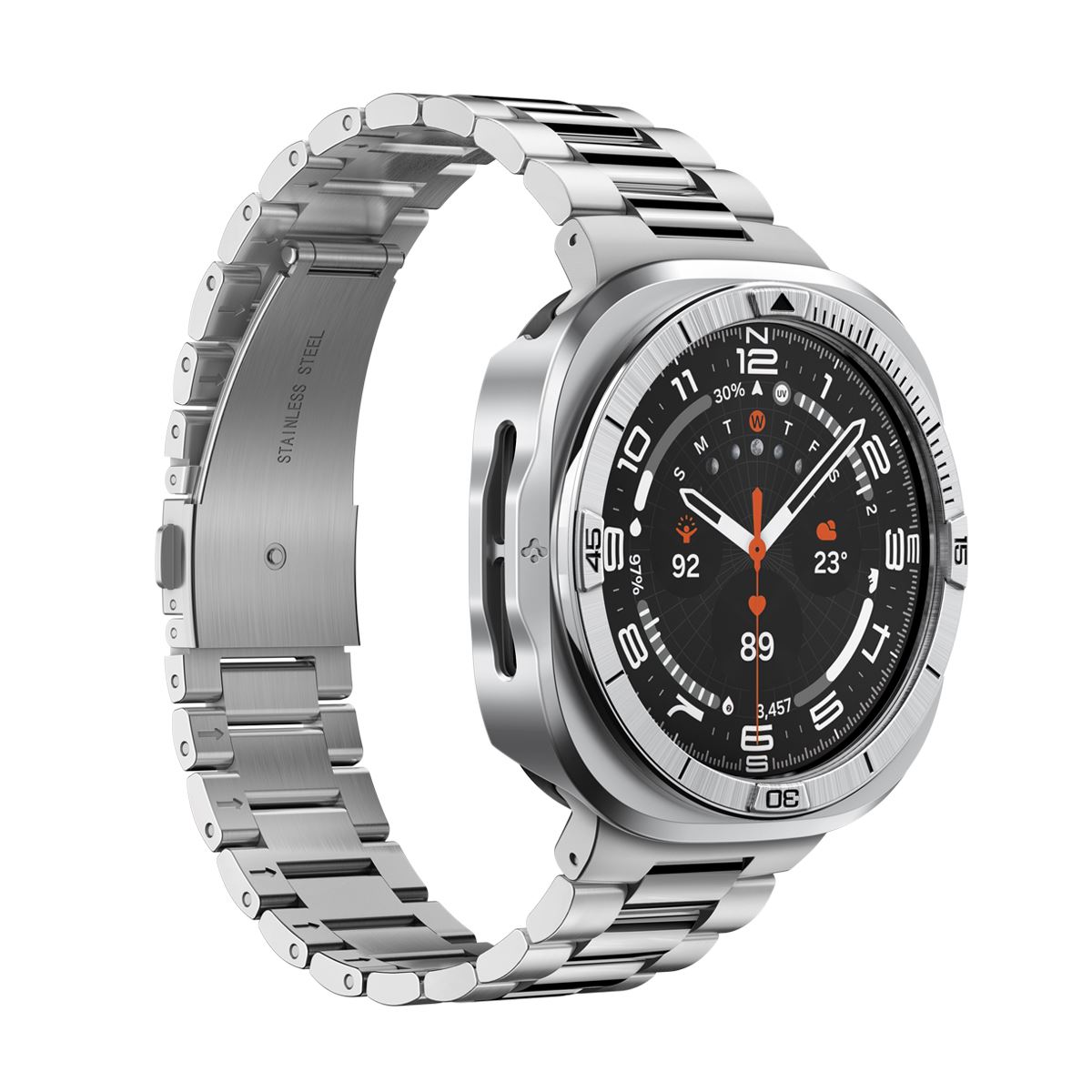 Spigen Bezel Tune Pro (Pilot), silver - Samsung Galaxy Watch Ultra 2 47mm (5)