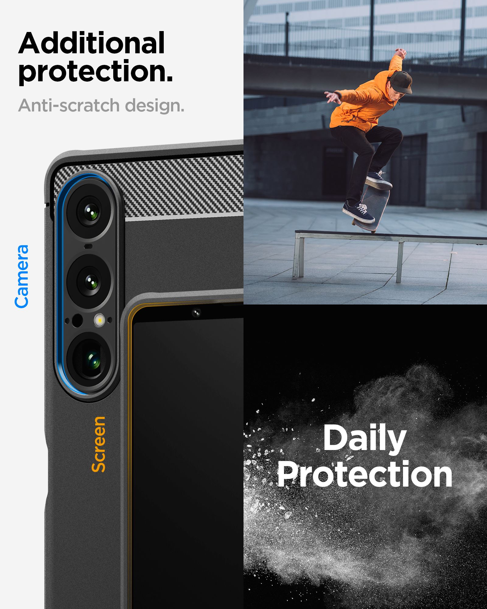 Spigen Rugged Armor, matte black - Sony Xperia 1 VII (9)