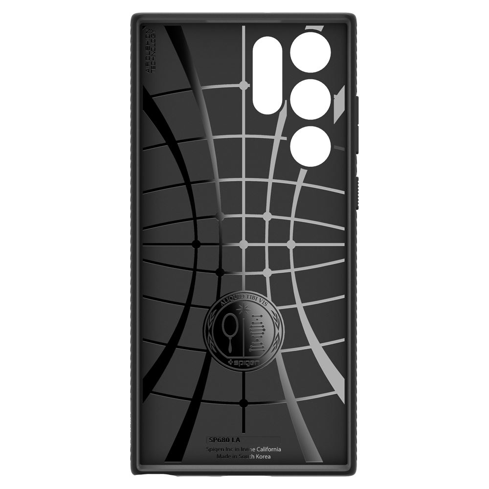 Spigen Liquid Air, matte black - Samsung Galaxy S22 Ultra (3)