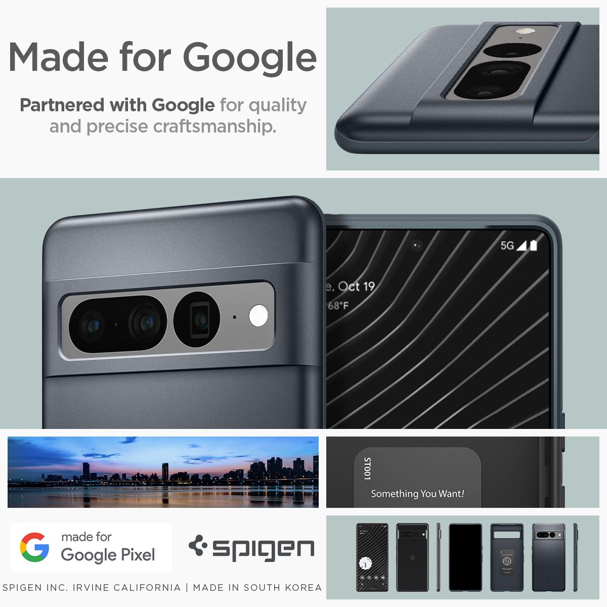 Spigen Thin Fit, metal slate - Google Pixel 7 Pro (17)