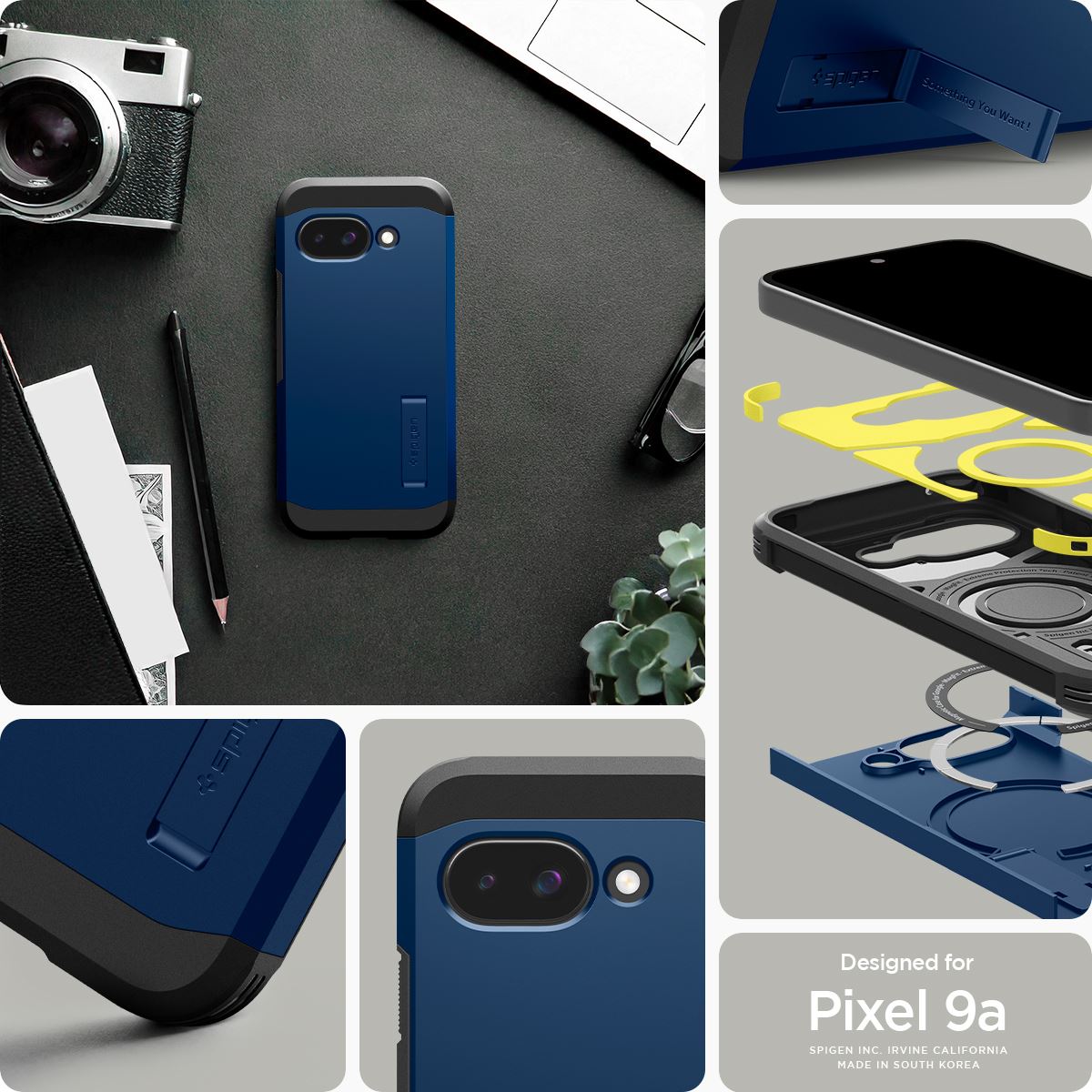 Spigen Tough Armor MagSafe navy blue - Google Pixel 9a (11)