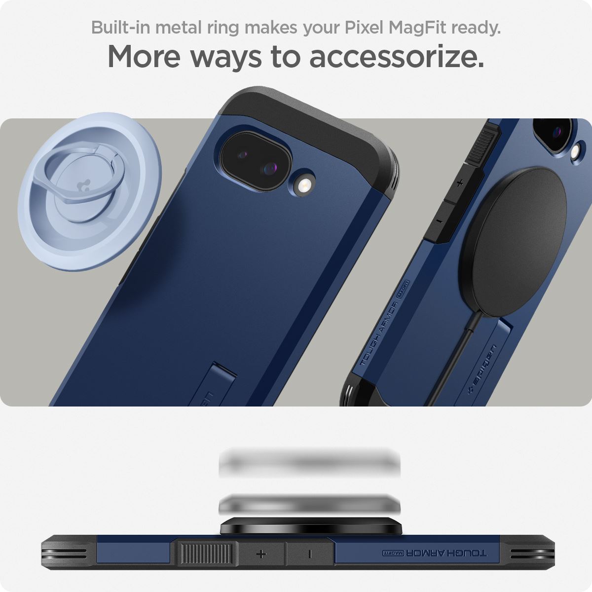 Spigen Tough Armor MagSafe navy blue - Google Pixel 9a (14)