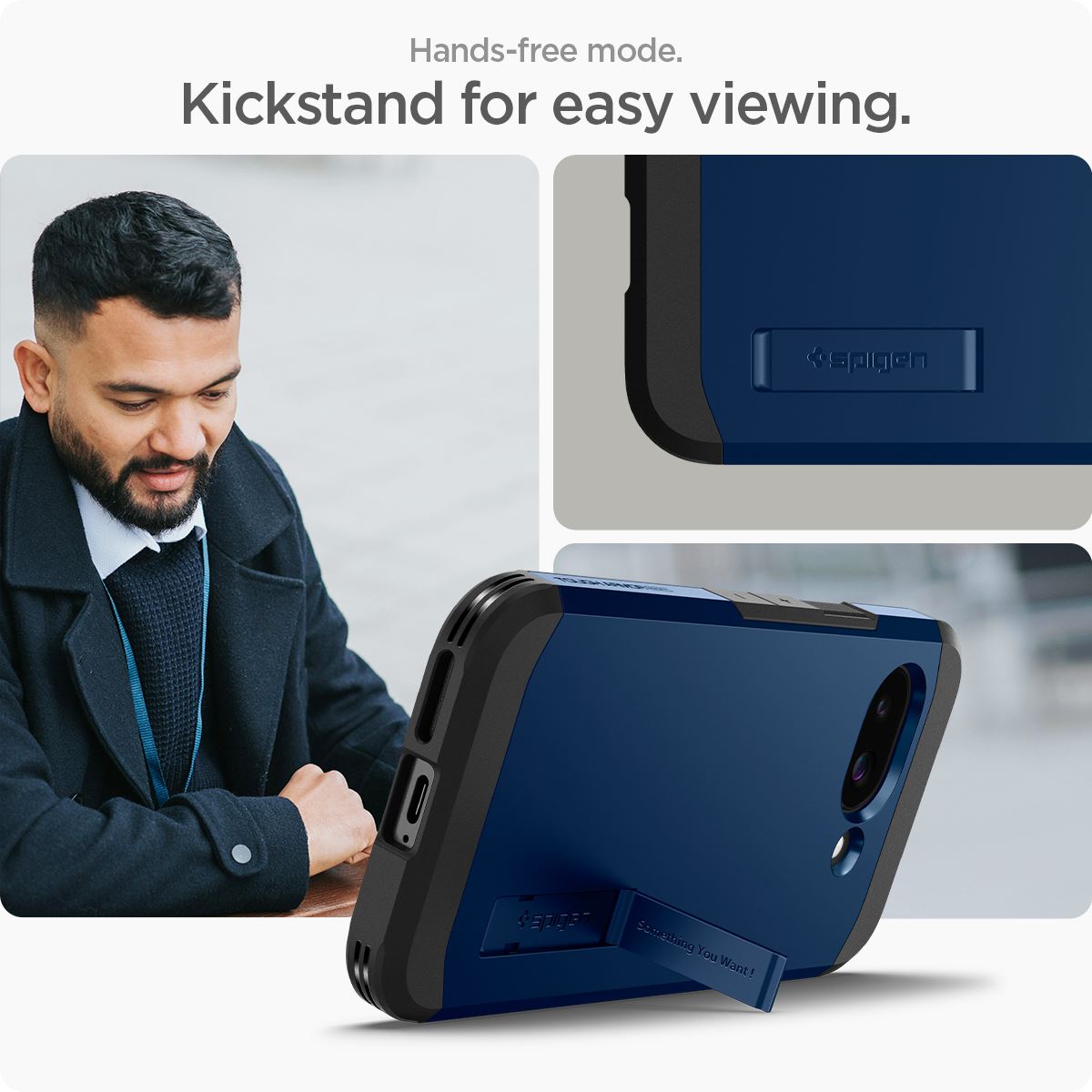 Spigen Tough Armor MagSafe navy blue - Google Pixel 9a (15)