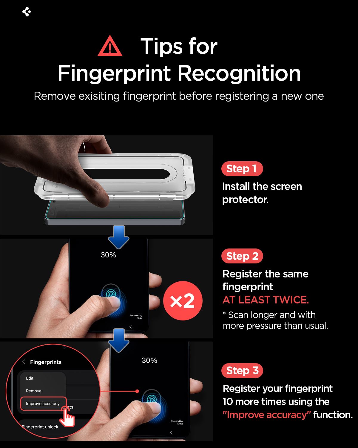 Spigen Glass tR EZ Fit Pro (Anti Reflection) 2 Pack, transparency - Samsung Galaxy S26+ (14)