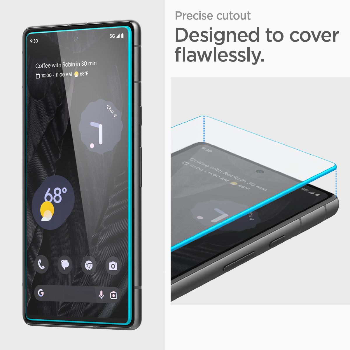 Spigen Glass Align Master Clear 2 Pack - Google Pixel 7a (11)
