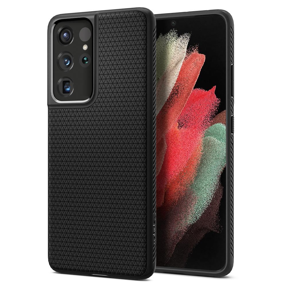 Spigen Liquid Air, black - Samsung Galaxy S21 Ultra