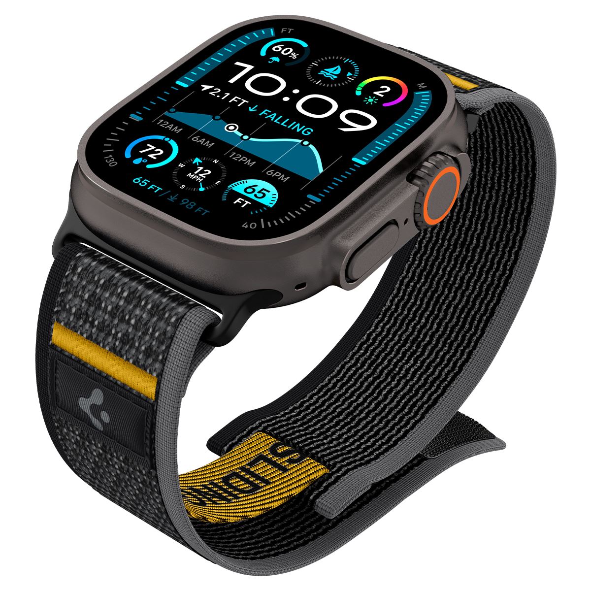 Spigen Athlex Air Active Band, black - Apple Watch 49mm/46mm/45mm/44mm (9)