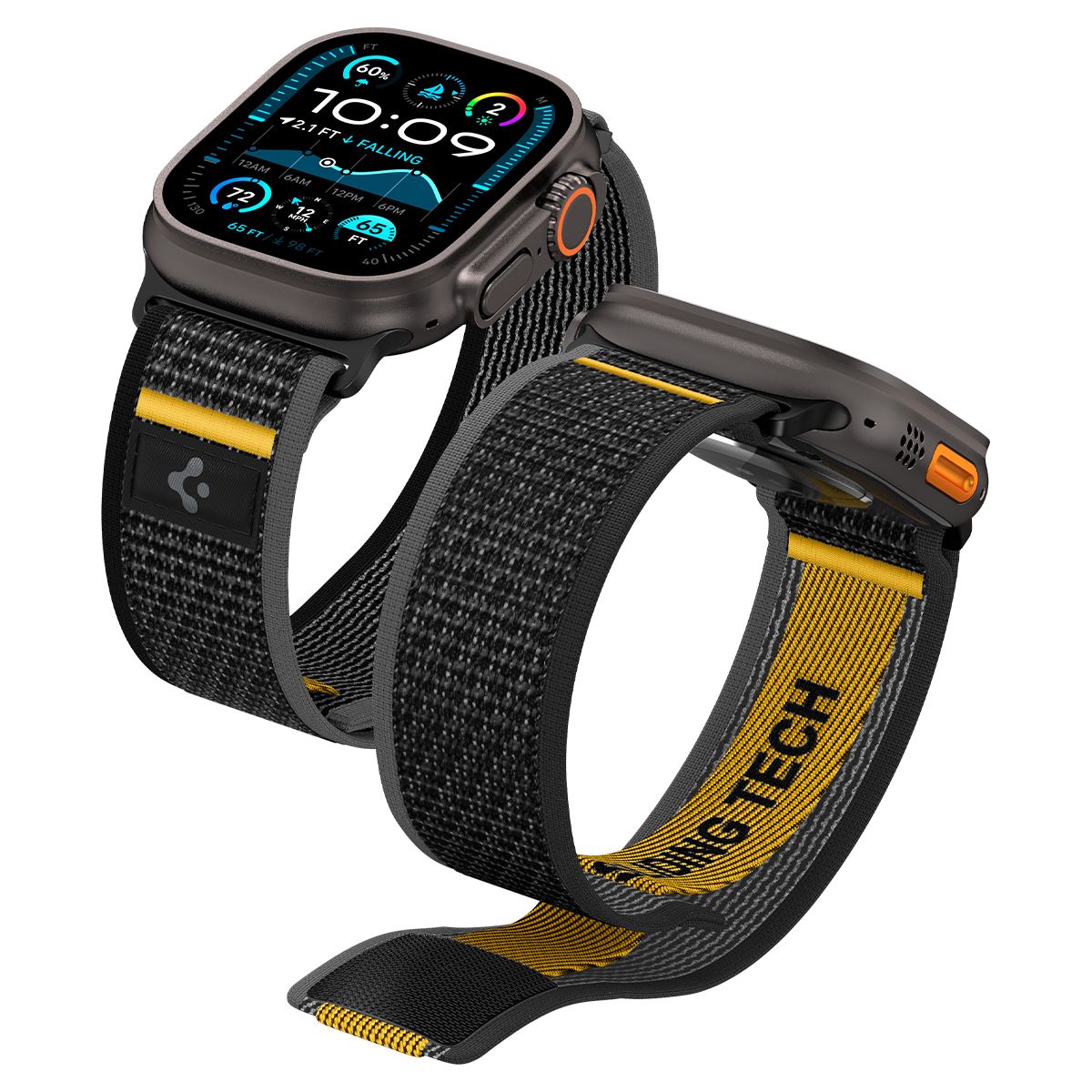 Spigen Athlex Air Active Band, black - Apple Watch 49mm/46mm/45mm/44mm