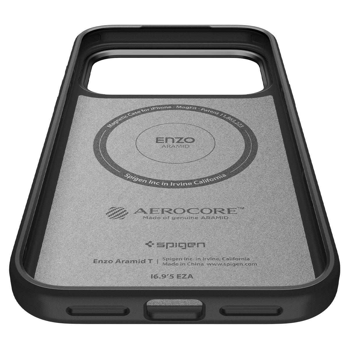 Spigen Enzo Aramid T, black - iPhone 17 Pro Max (9)
