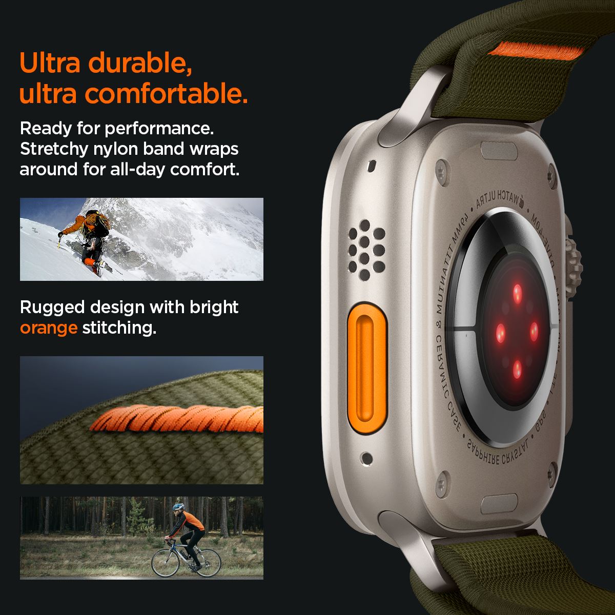 Spigen Lite Fit Ultra, khaki - Apple Watch 49mm/46mm/45mm/44mm/42mm (14)