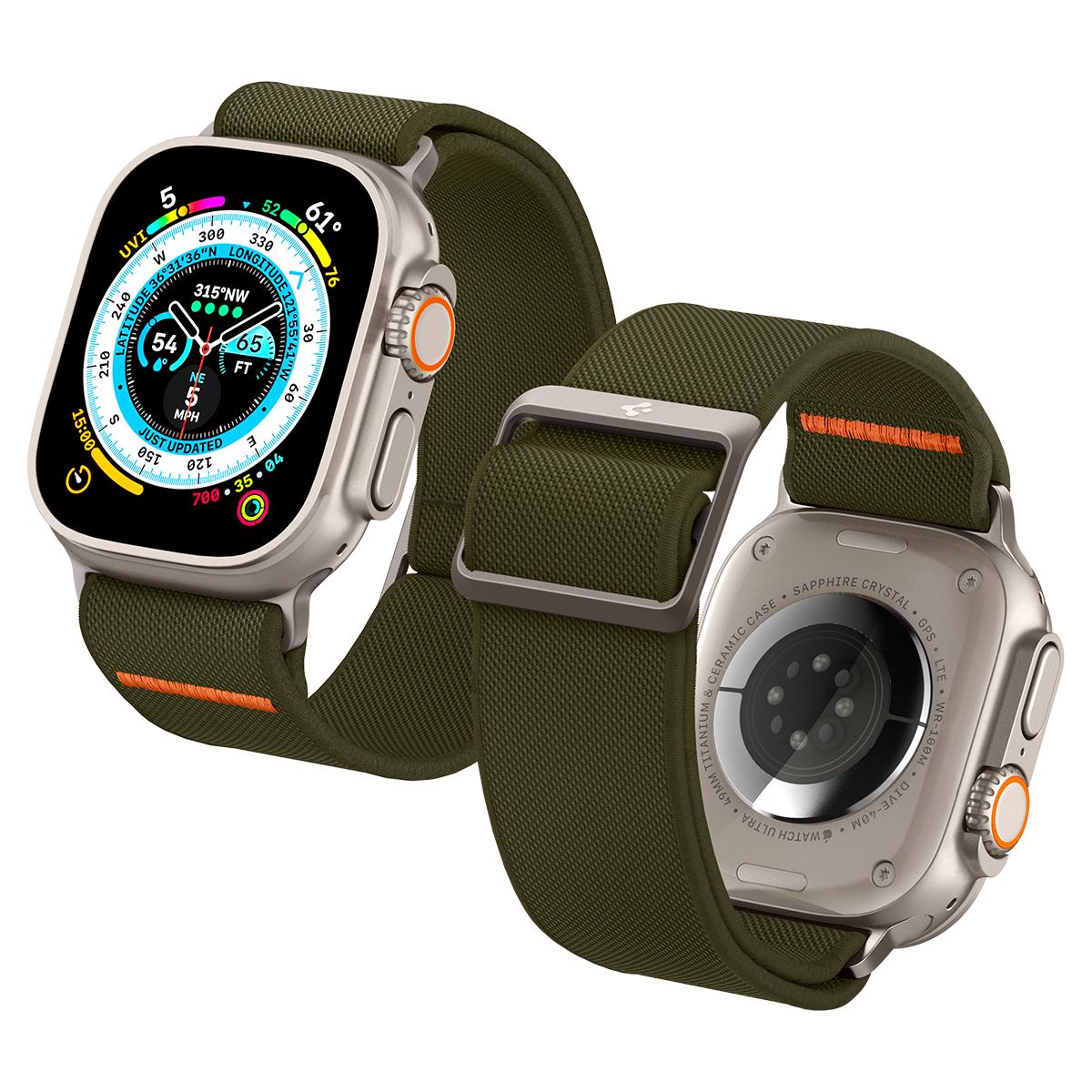 Spigen Lite Fit Ultra, khaki - Apple Watch 49mm/46mm/45mm/44mm/42mm (2)