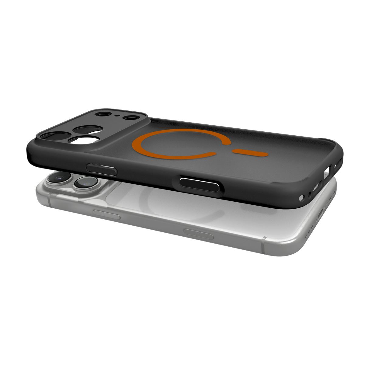 Spigen Ultra Hybrid MagSafe, frost black orange - iPhone 18 Pro/17 Pro (15)