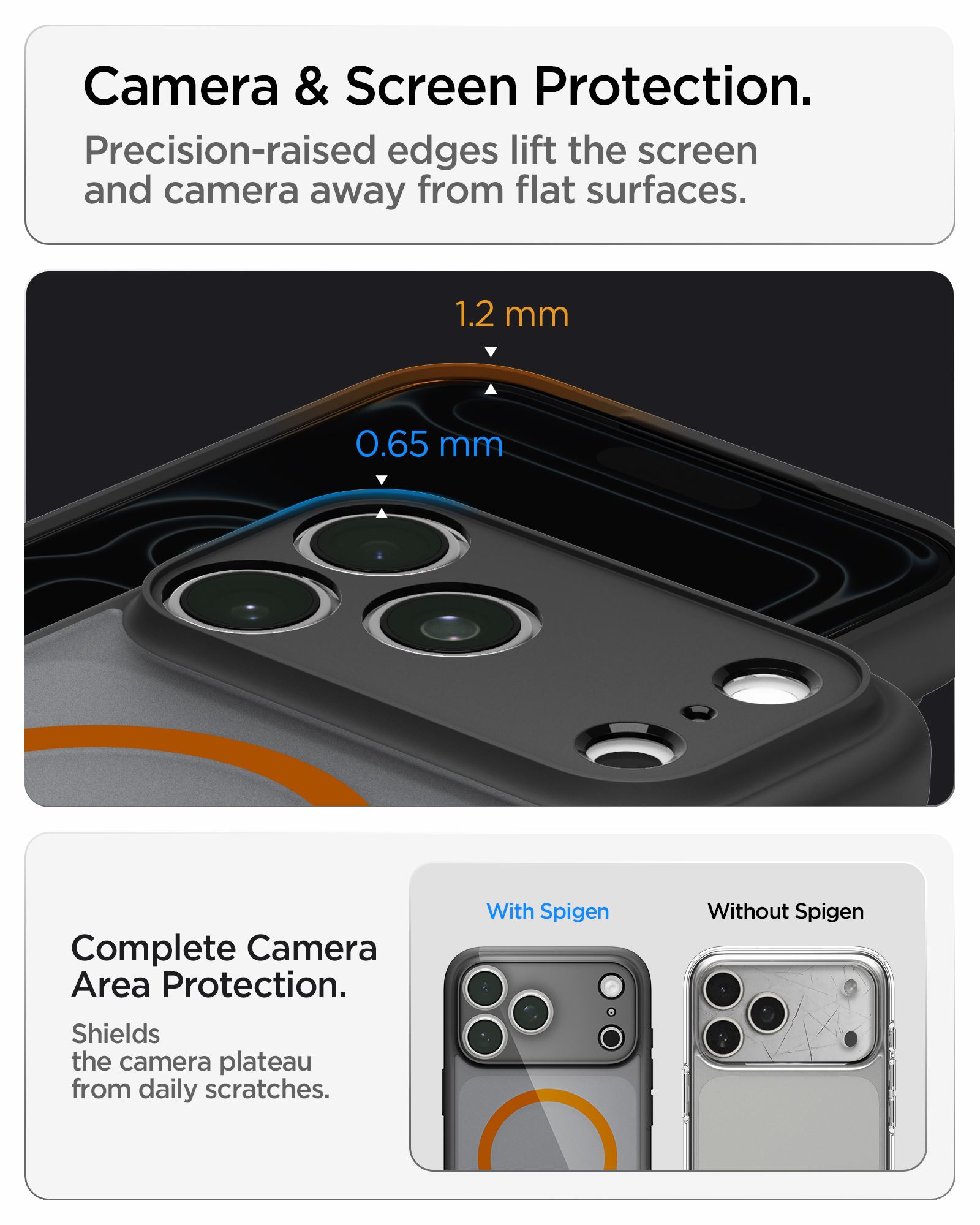 Spigen Ultra Hybrid MagSafe, frost black orange - iPhone 18 Pro/17 Pro (21)